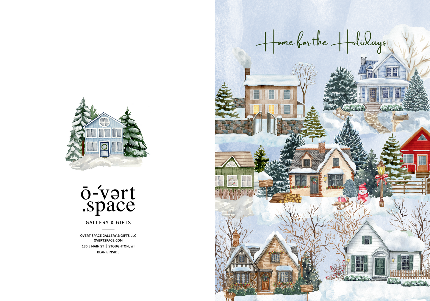 Home for the Holidays 5x7 Greeting Card