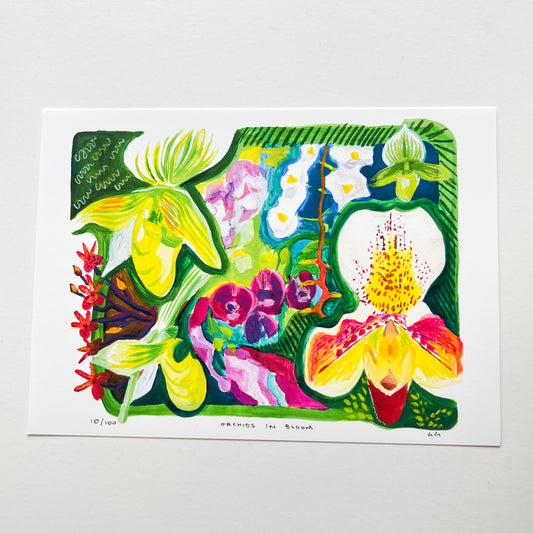 Orchids in Bloom Card