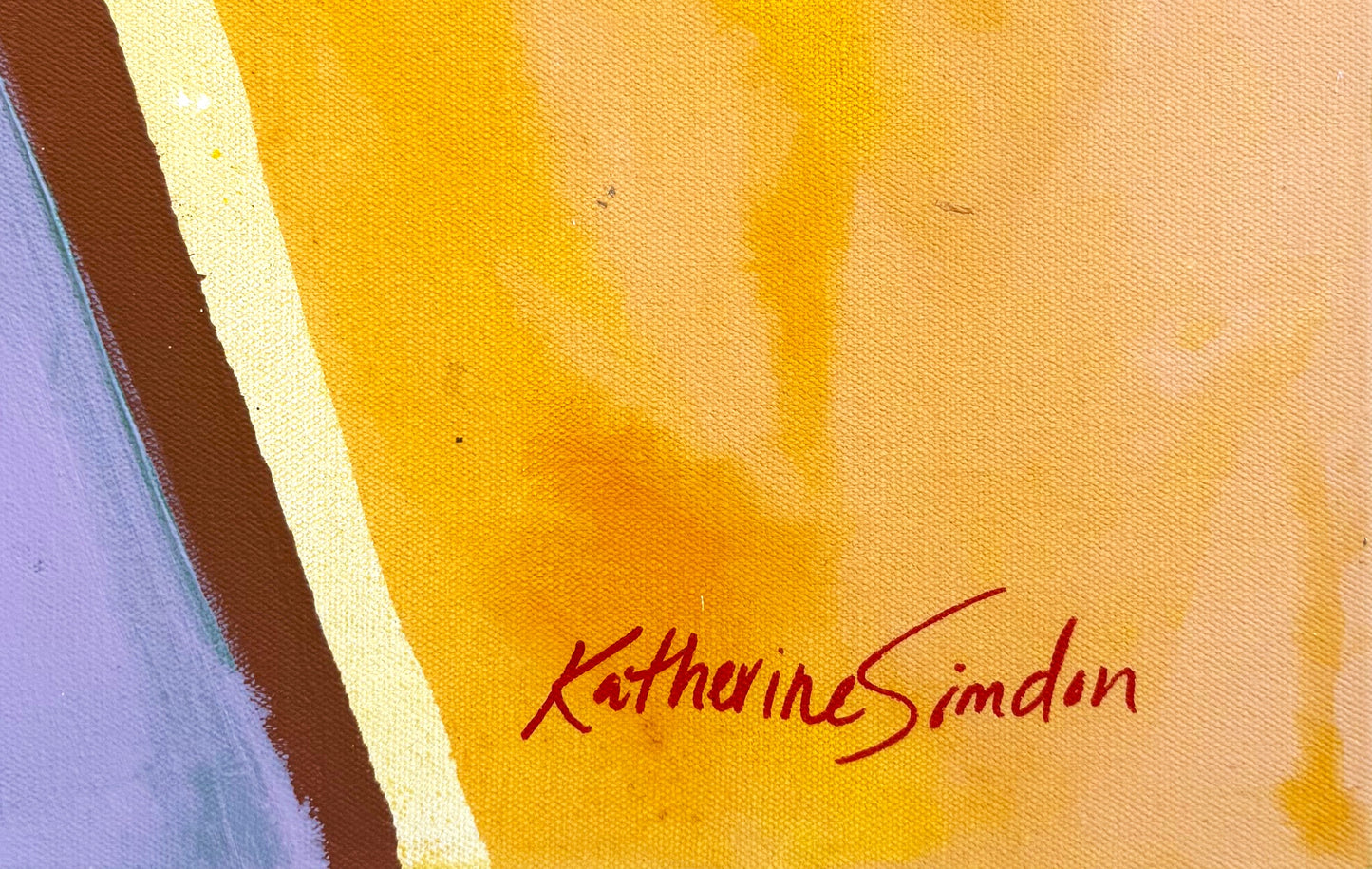 Leaf in the Wind, 60"x36" Canvas by Katherine Simdon