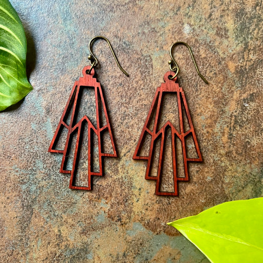 Deco Earrings by Blue Lobster Design Co.