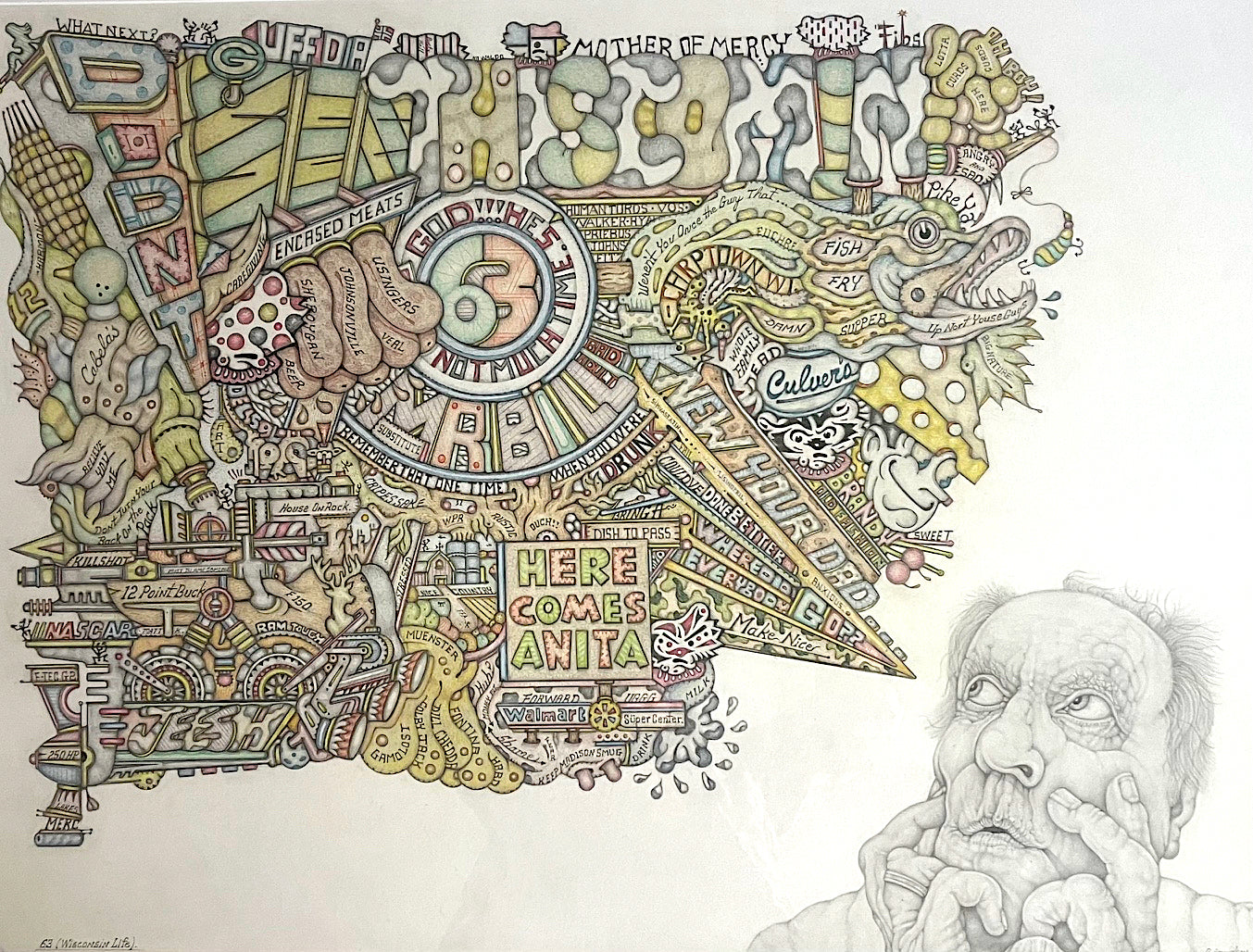 63-WISCONSIN LIFE (BIRTHDAY DRAWING 2016) by Bill Amundson