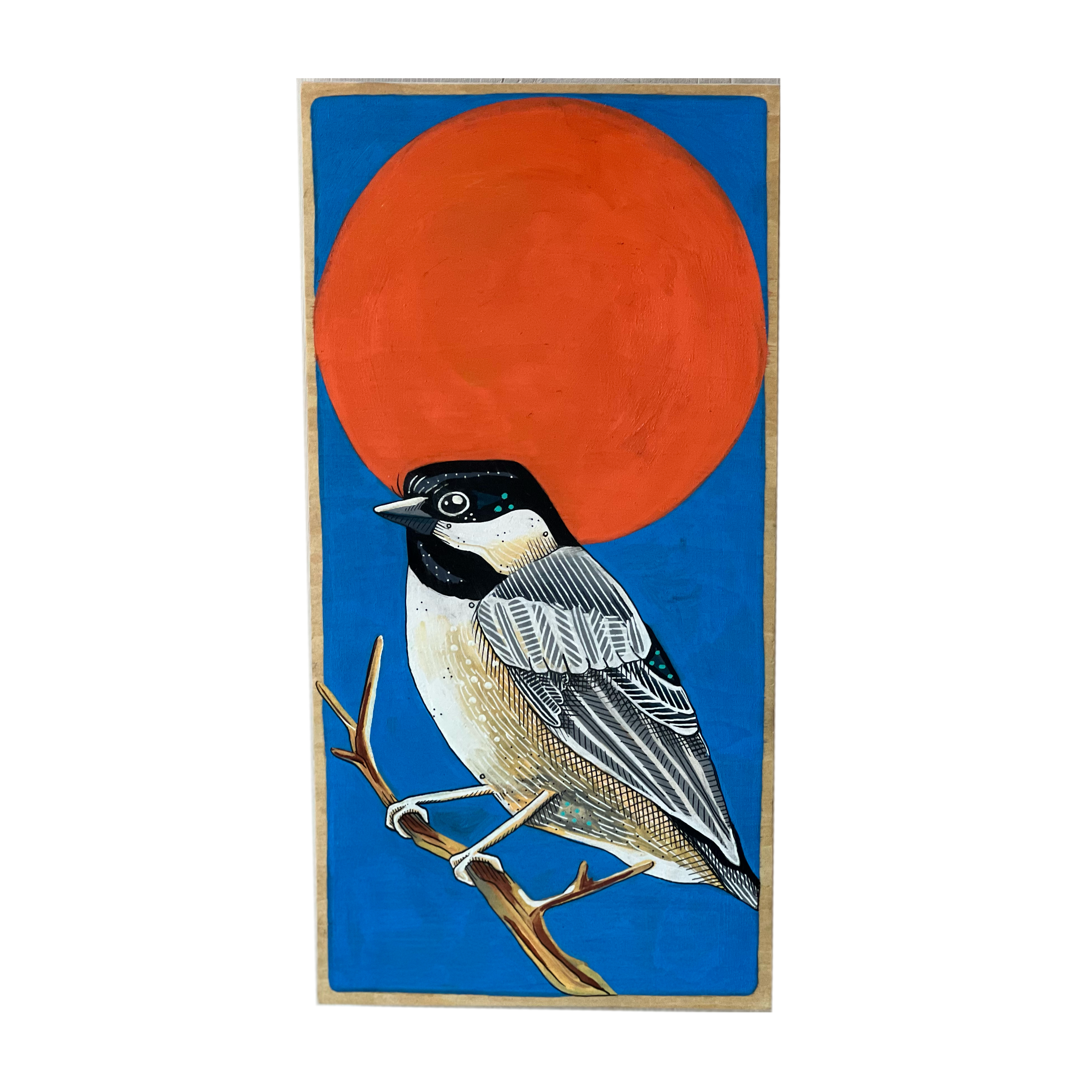 Black Capped Chickadee Bird by Steph Davies