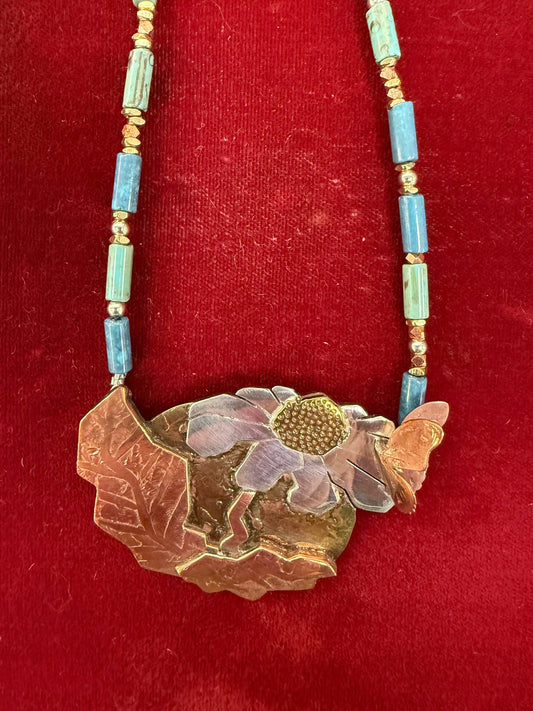 Prairie Sunflower Necklace by A.H. Szabo Designs