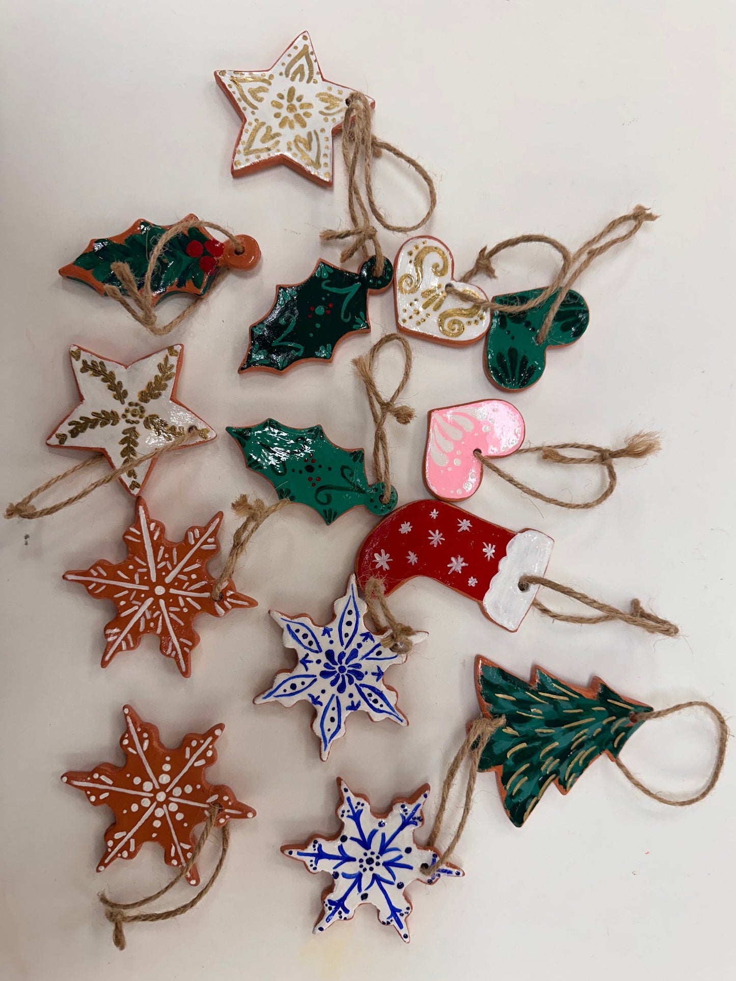 Holiday Clay Ornaments by Elizabeth Hammond