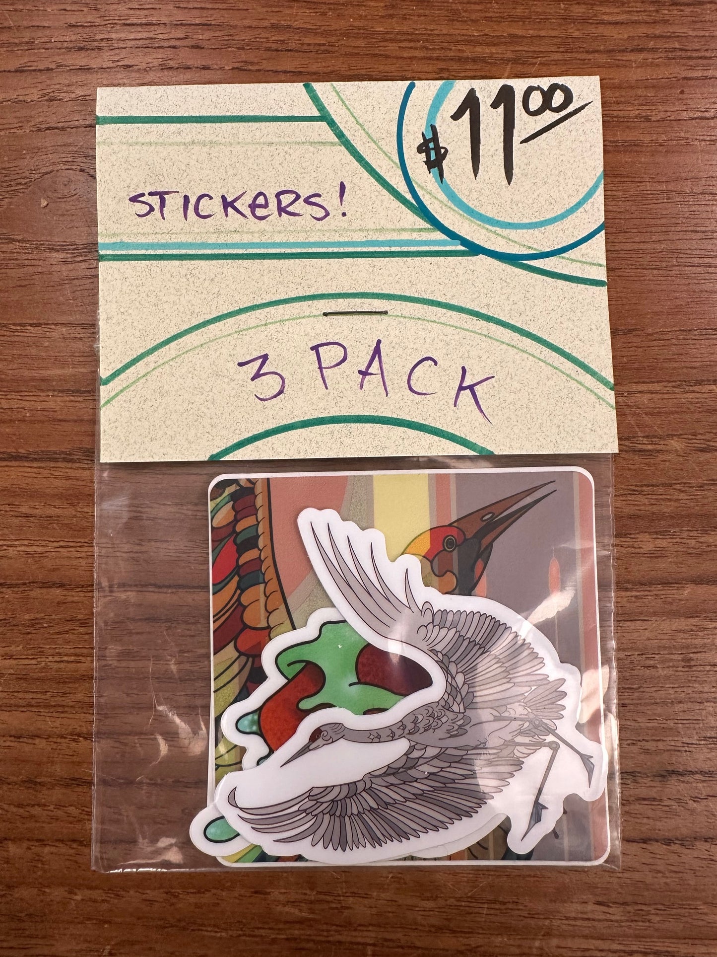 3 Sticker Pack by Ben Floeter