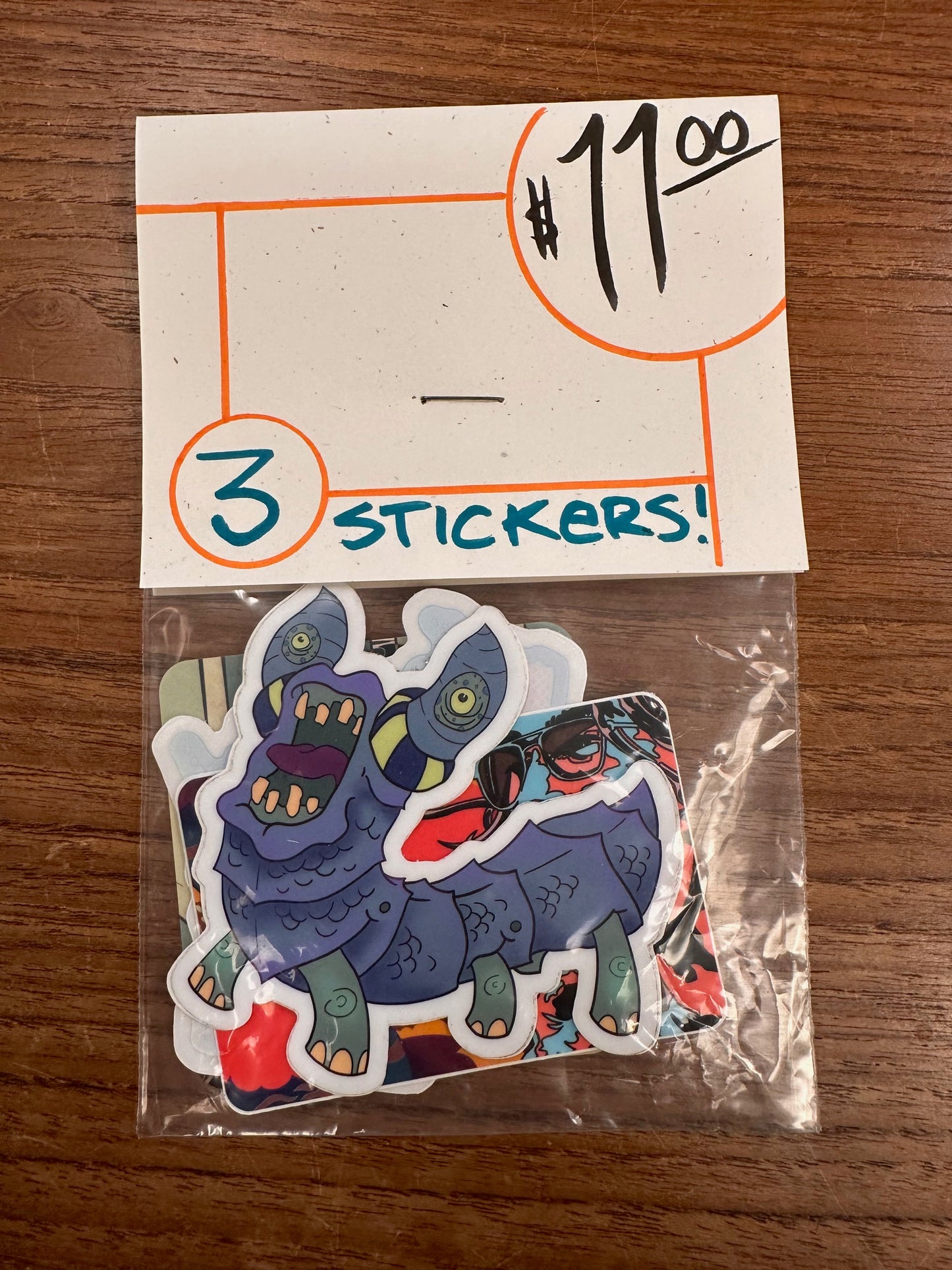 3 Sticker Pack by Ben Floeter