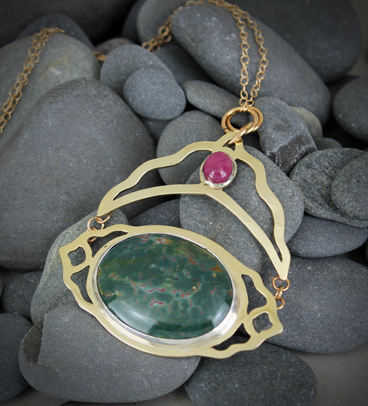 Jasper Crown Necklace by A.H. Szabo Designs