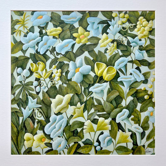 Sea of Greens Print by Janet Nelson