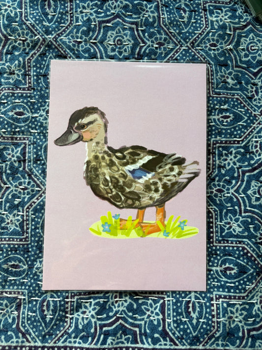 Duck Art Print by Elena Delzer