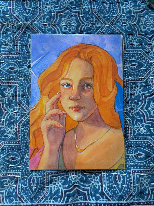 Portrait Art Print by Elena Delzer