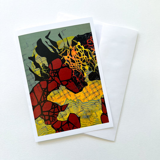 Cosmic Dunes - Greeting Card by Nastia Craig