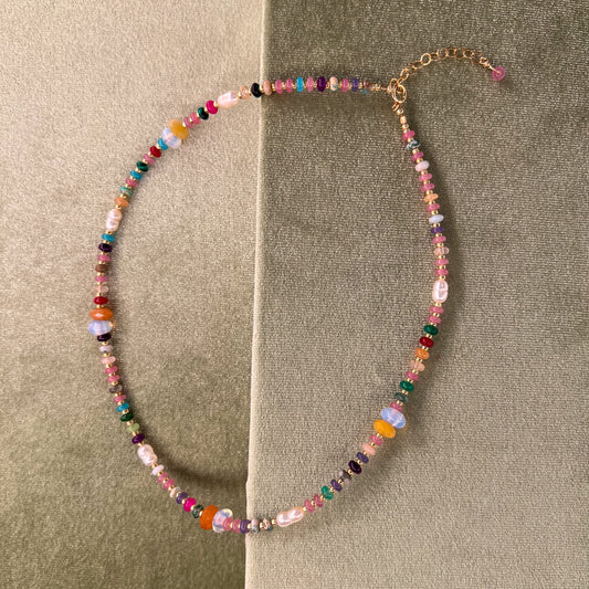 Colorful Beaded Necklace by Cire Alexandria