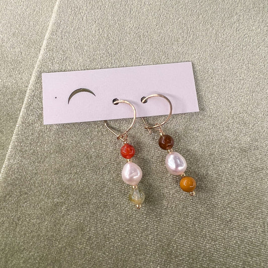 Earthy Pearl Earrings by Cire Alexandria