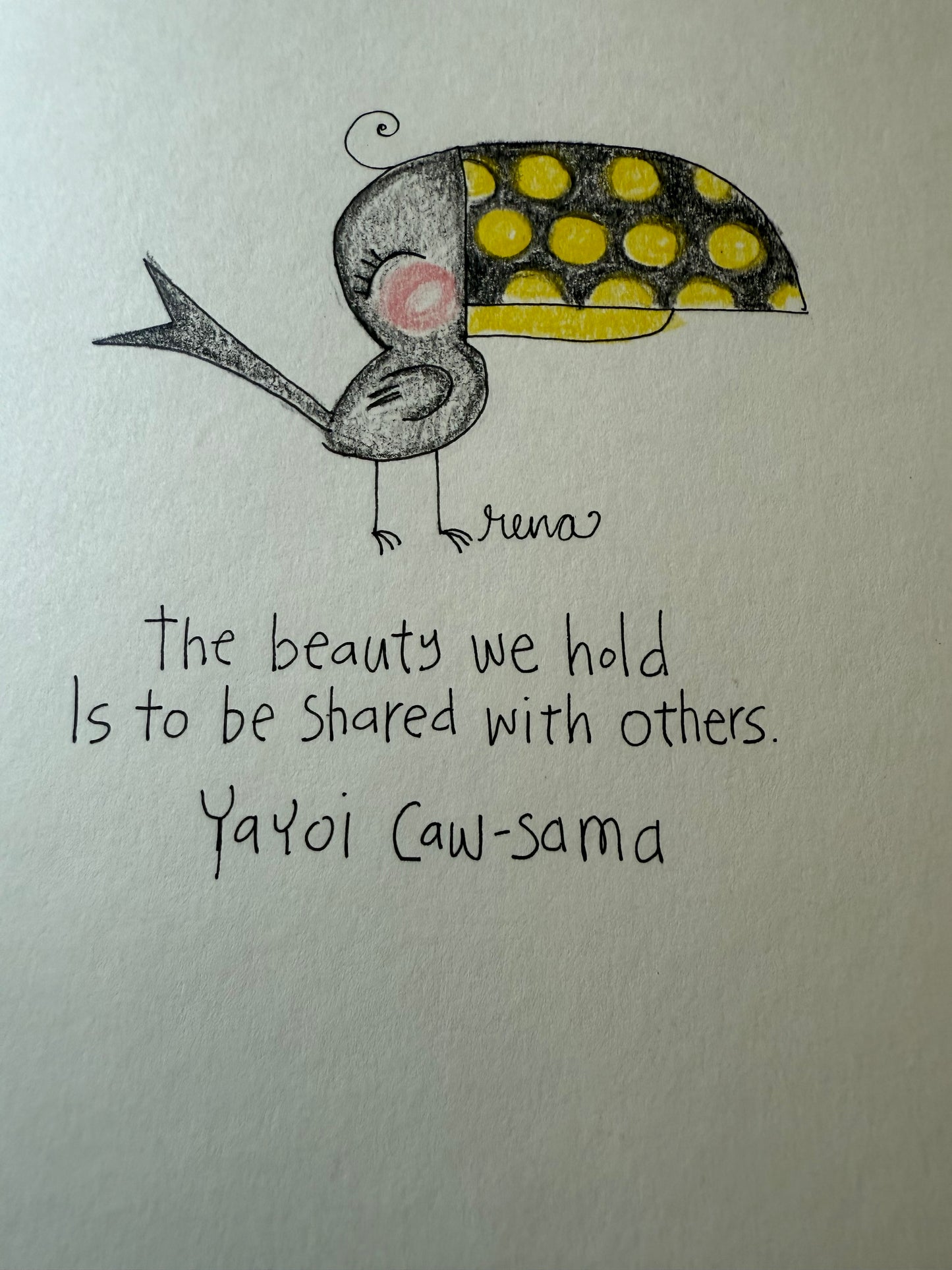Caw Artist Greeting Card