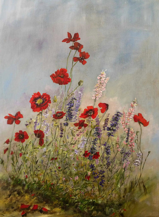 Larkspur & Poppies