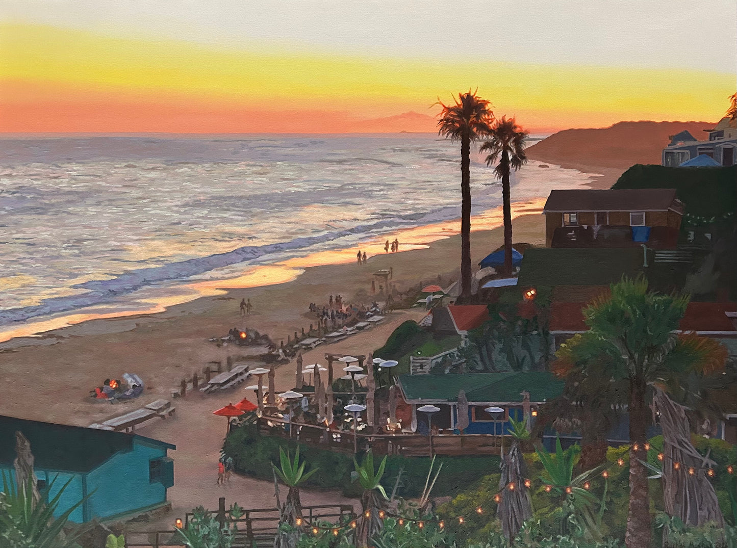 Sunset Over Crystal Cove by Rachel Mosher