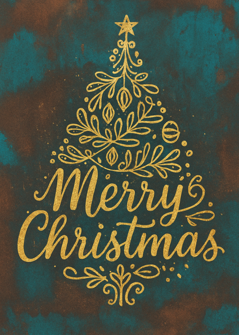 Merry Christmas #1 5x7 Greeting Card (Copy)