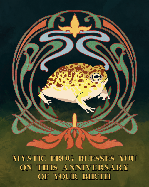 Mystic Frog Greeting Card