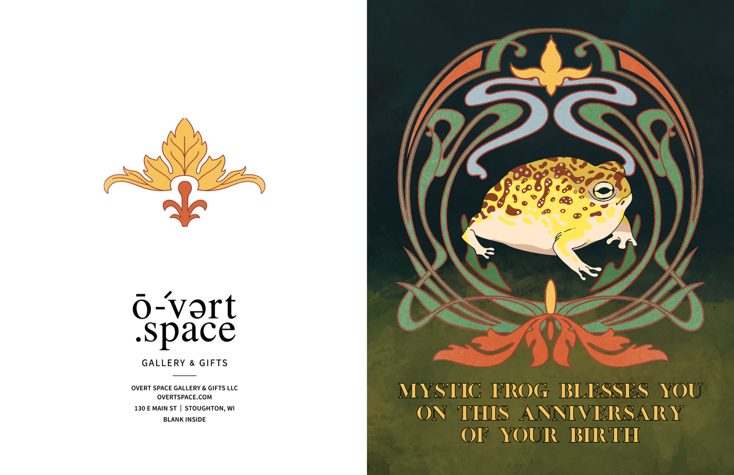 Mystic Frog Greeting Card