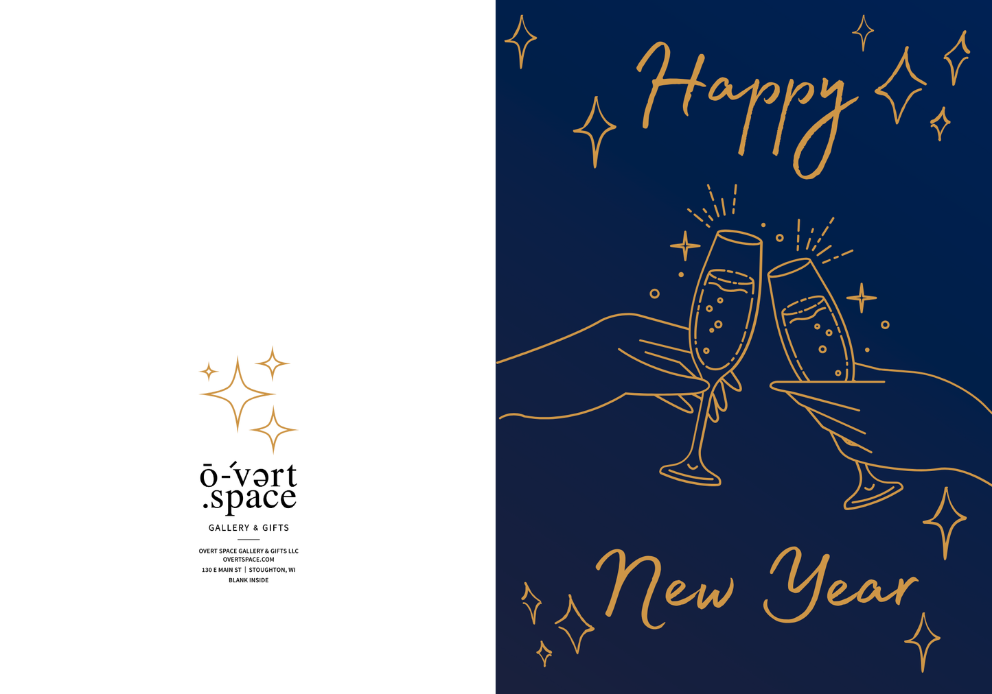 New Year Toast Greeting Card