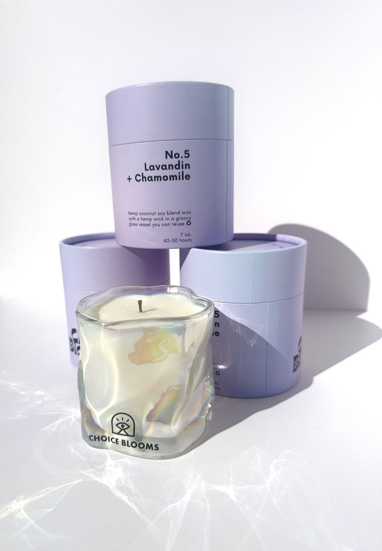 No. 5 Moss + Amber Candle by Choice Blooms