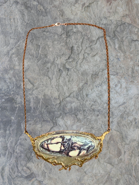 Porcelain Jasper Branching Necklace by A.H. Szabo Designs
