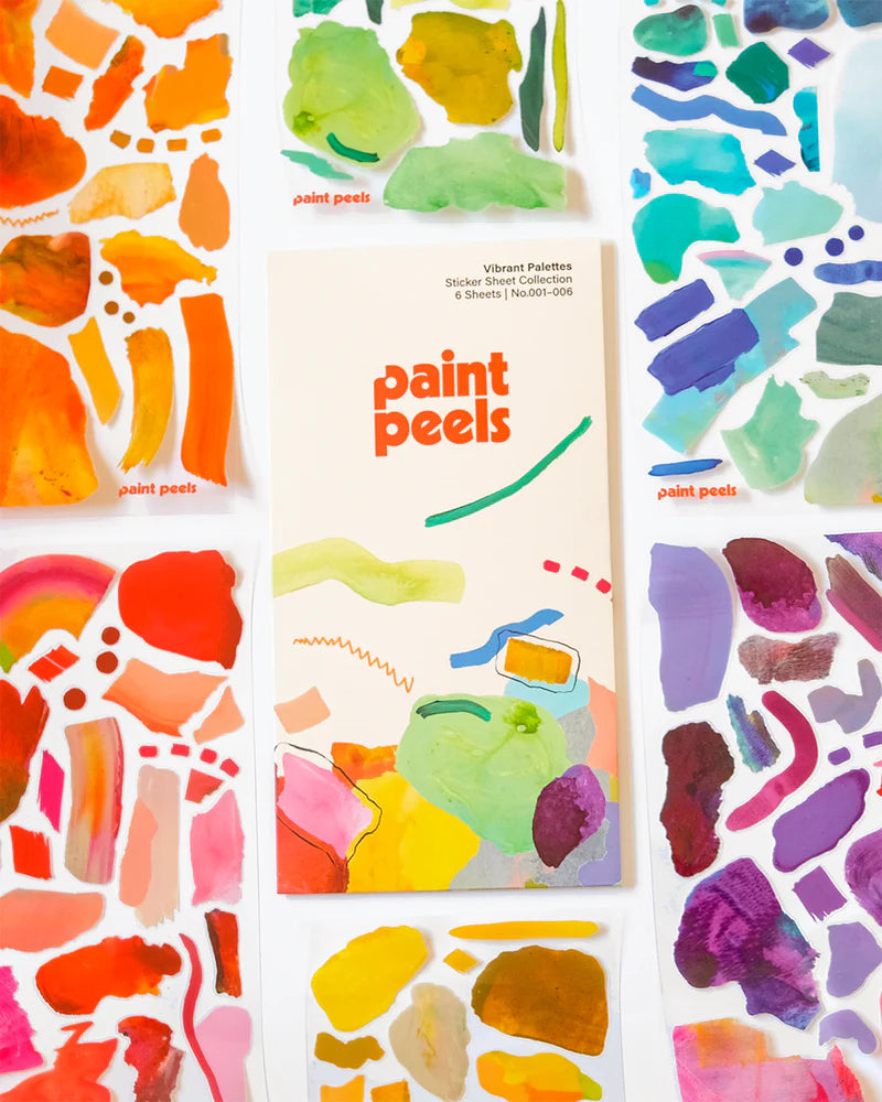 Paint Peels Vibrant Palettes Sticker Sheet Collection