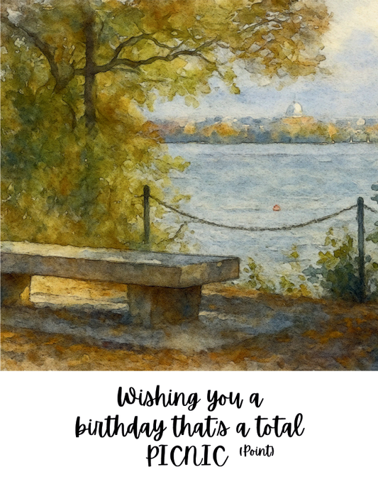 Picnic Point Birthday Greeting Card