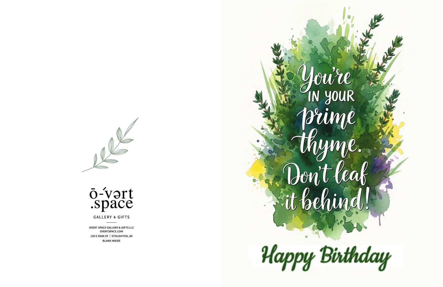 Prime Thyme Birthday Greeting Card