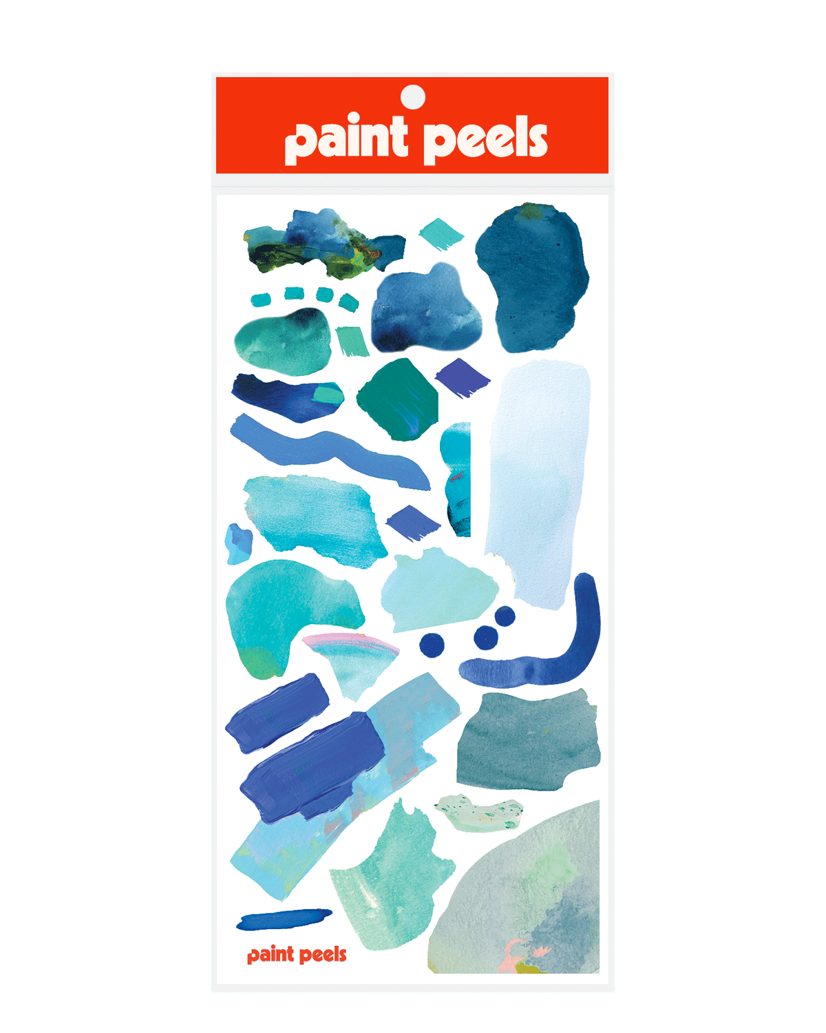 Vibrant Blues Paint Peels