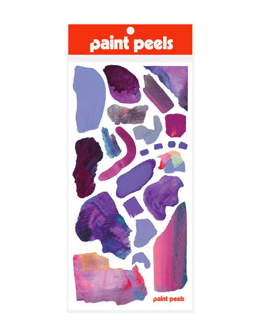 Vibrant Purples Paint Peels
