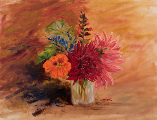 Last Flowers of Summer  giclee canvas print