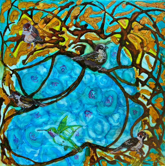 Birds in the Thicket by Pam Morgan