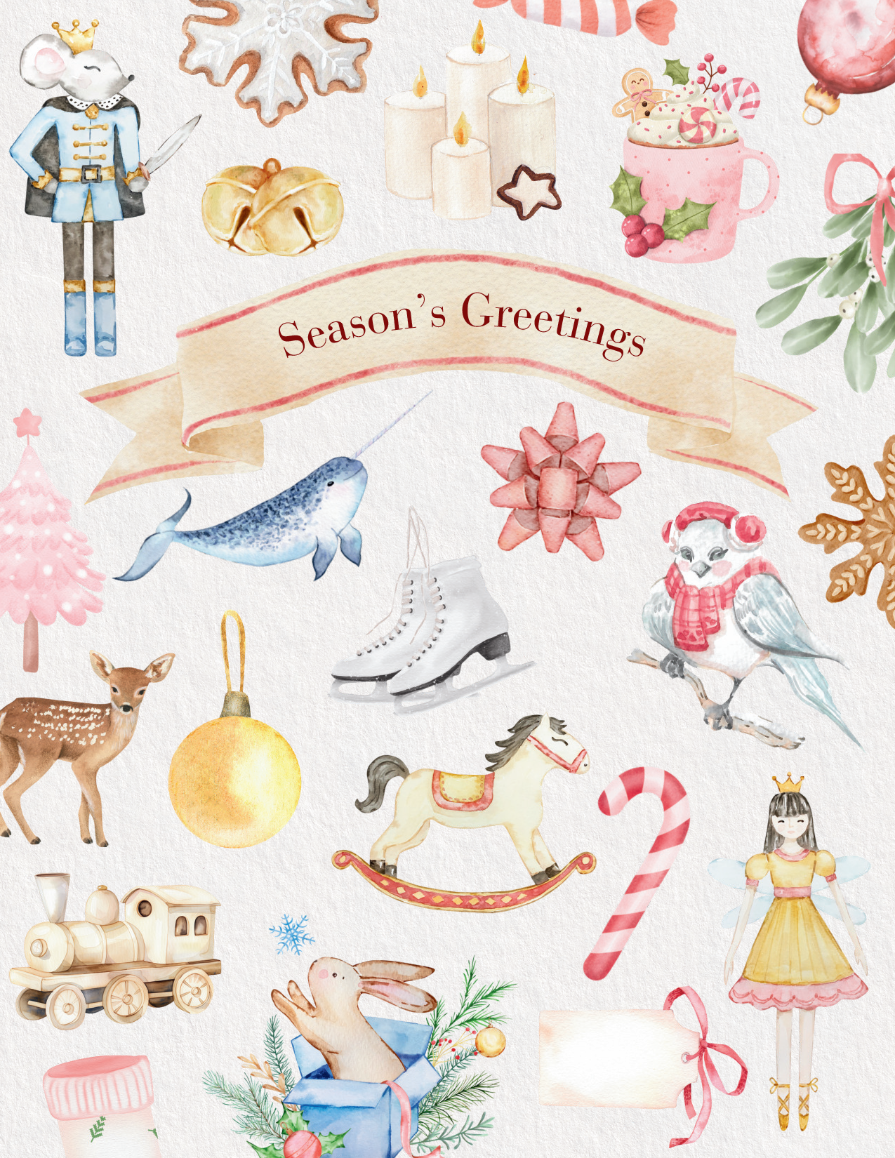 Seasons Greetings Greeting Card