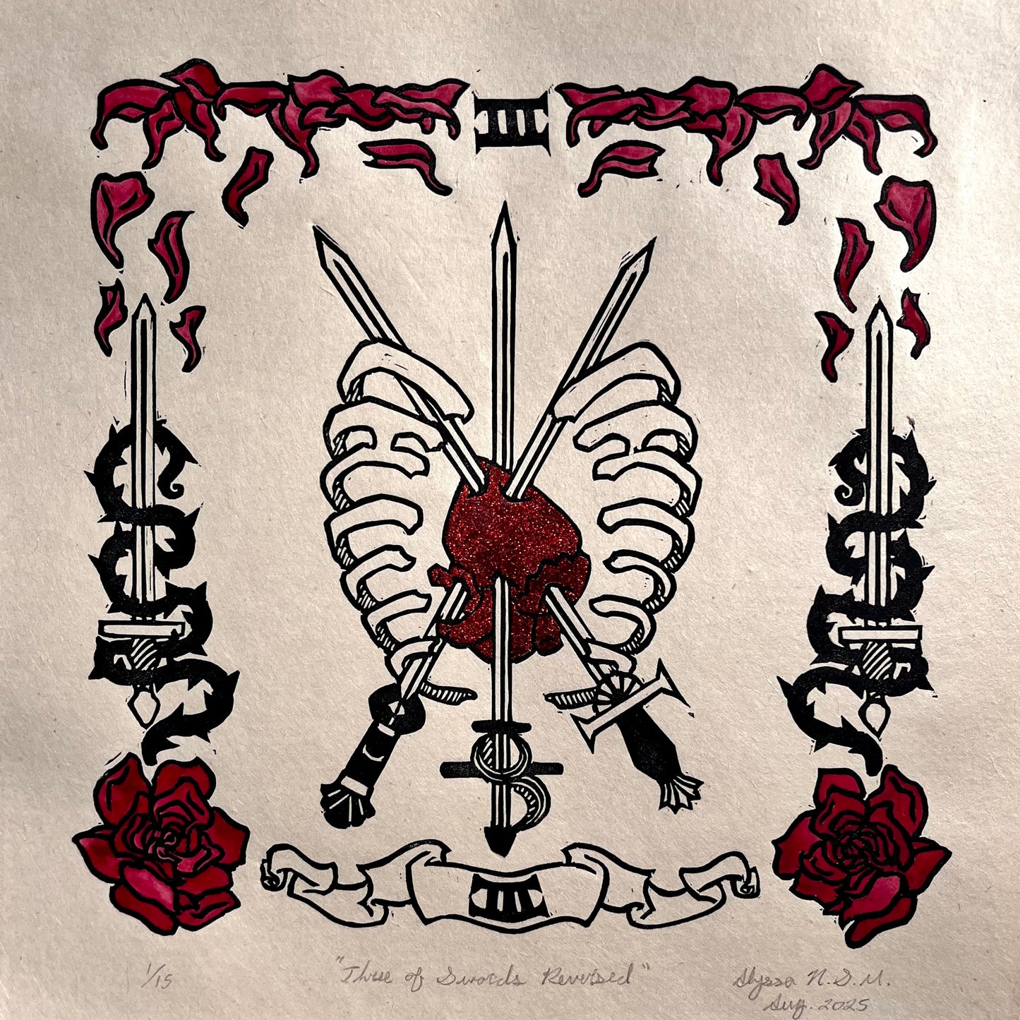 Three of Swords Reversed by Alyssa Smith-Moudy
