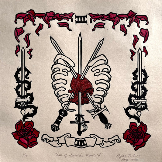 Three of Swords Reversed by Alyssa Smith-Moudy
