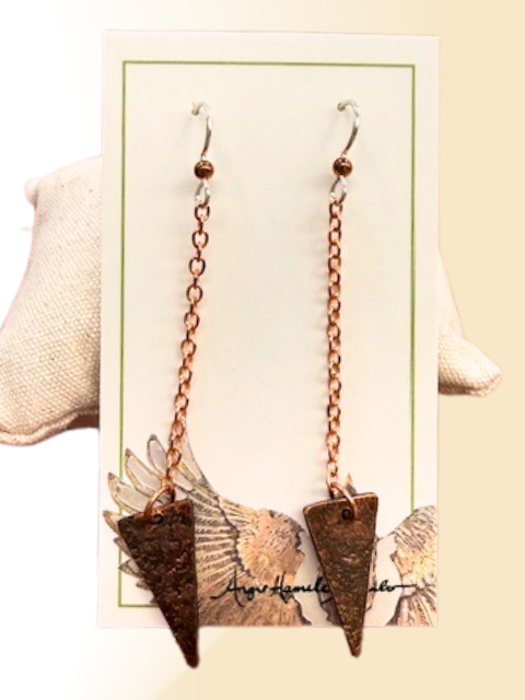Triangle Dangle earrings by A.H. Szabo Designs