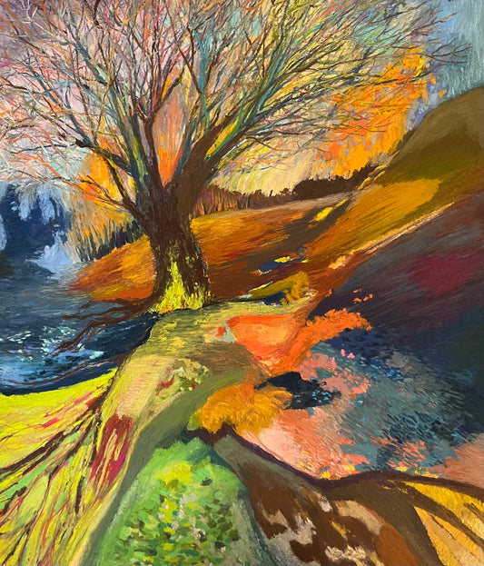 Emergence 14”x16” drawing (frame 17”x21.5”) Soft Pastel by Sar Wasmund