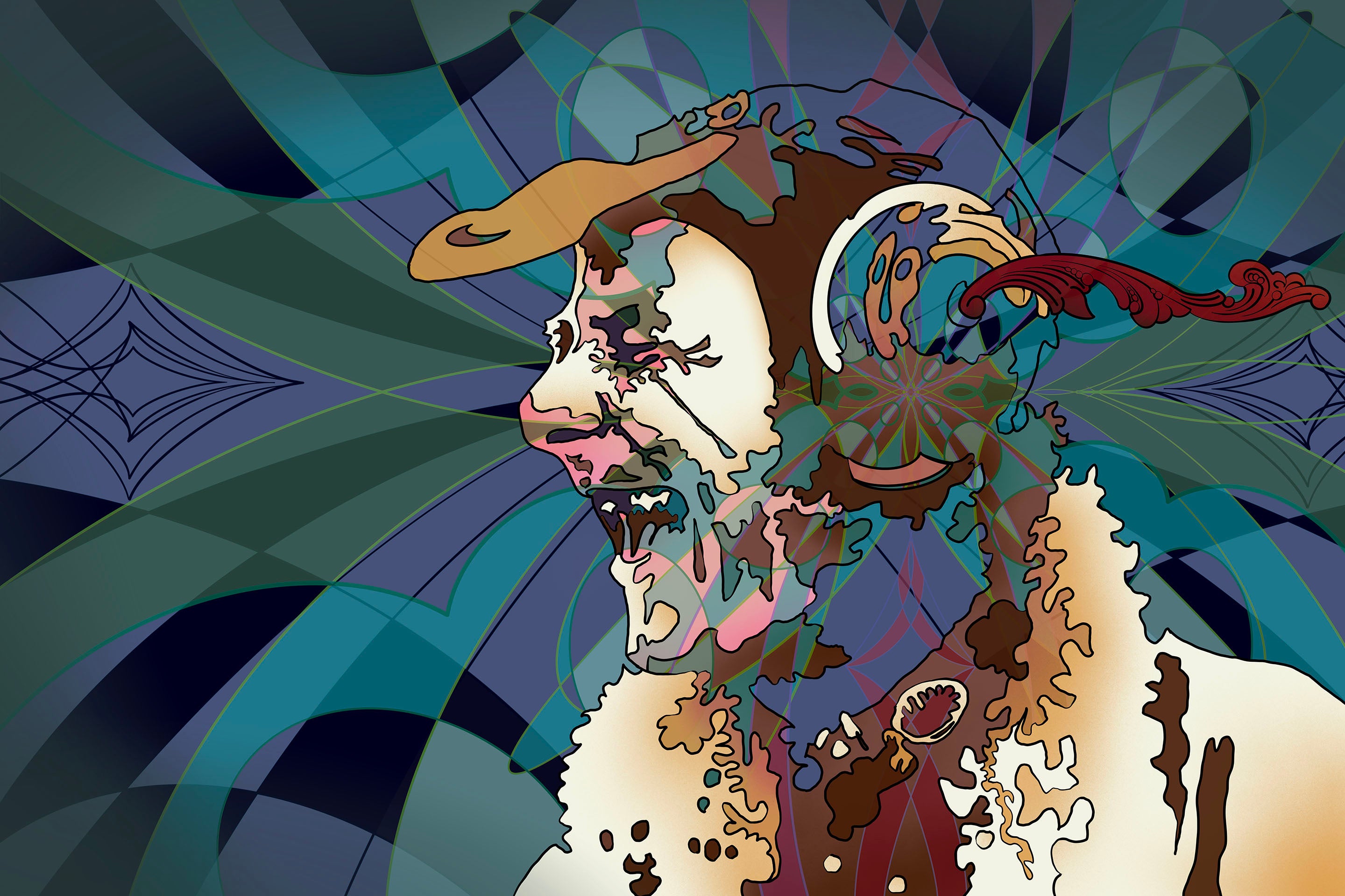 Wavy Gravy 1969 Art Print by Ben Floeter – Overt Space Gallery and Gift