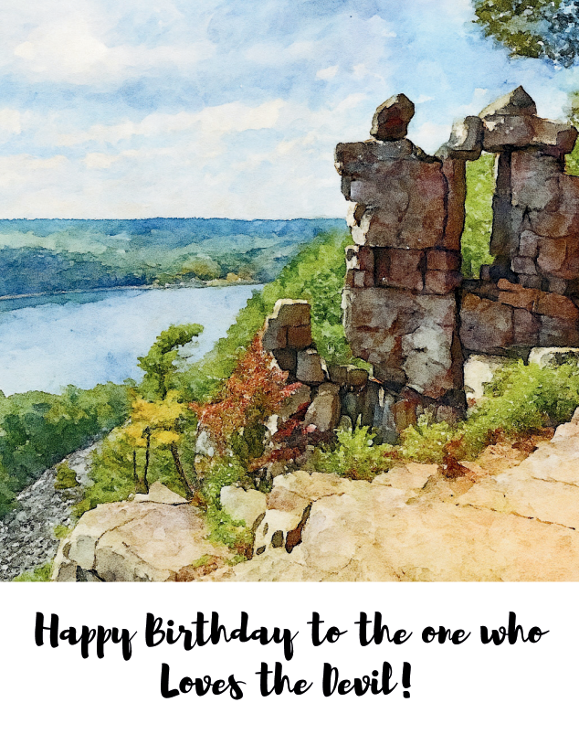 Who Loves The Devil Birthday Card