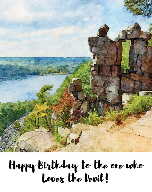 Who Loves The Devil Birthday Card