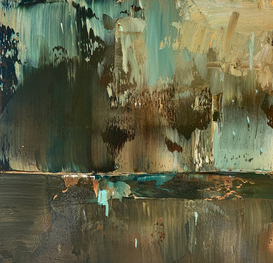 Prairie Storm, 12" x 12", Oil on paper by Jennifer Williams