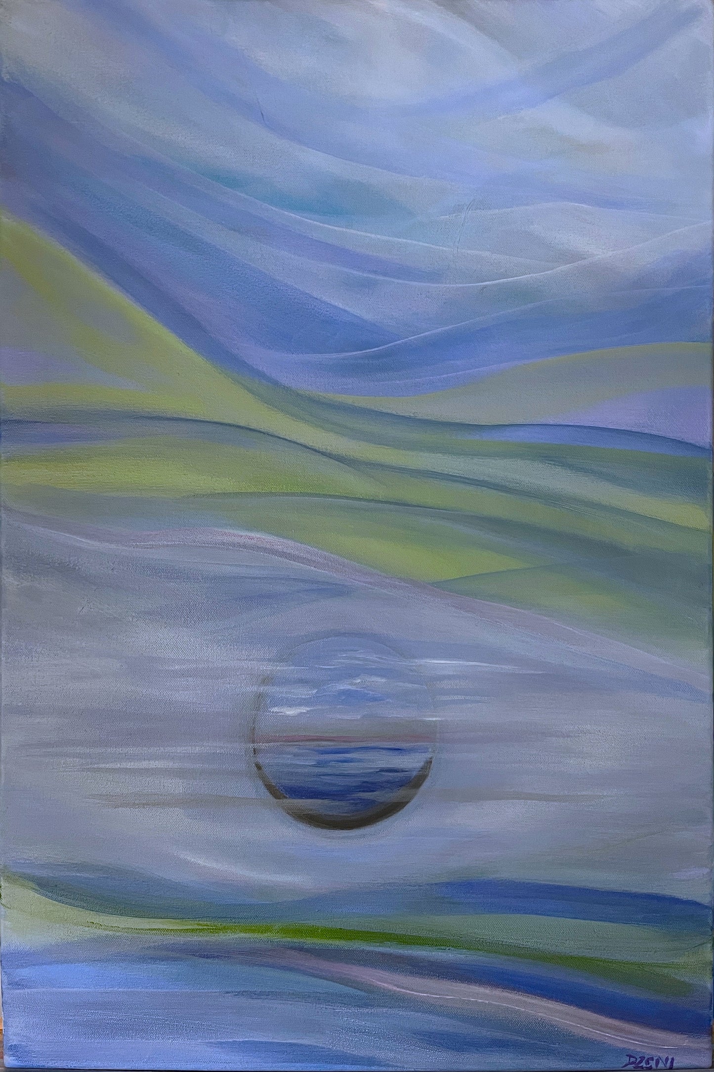 The Real World, 30" x 20", Acrylic on canvas by Diane Zeni