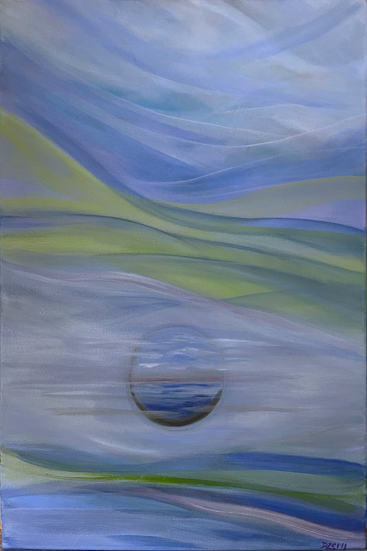 The Real World, 30" x 20", Acrylic on canvas by Diane Zeni