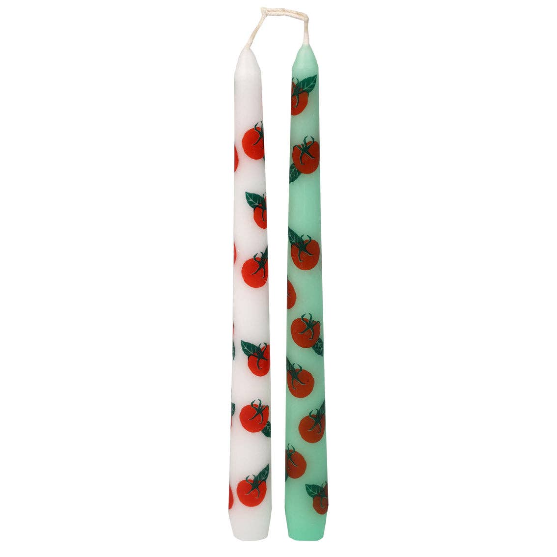 Tomato Taper Dinner Candles 2 Pack