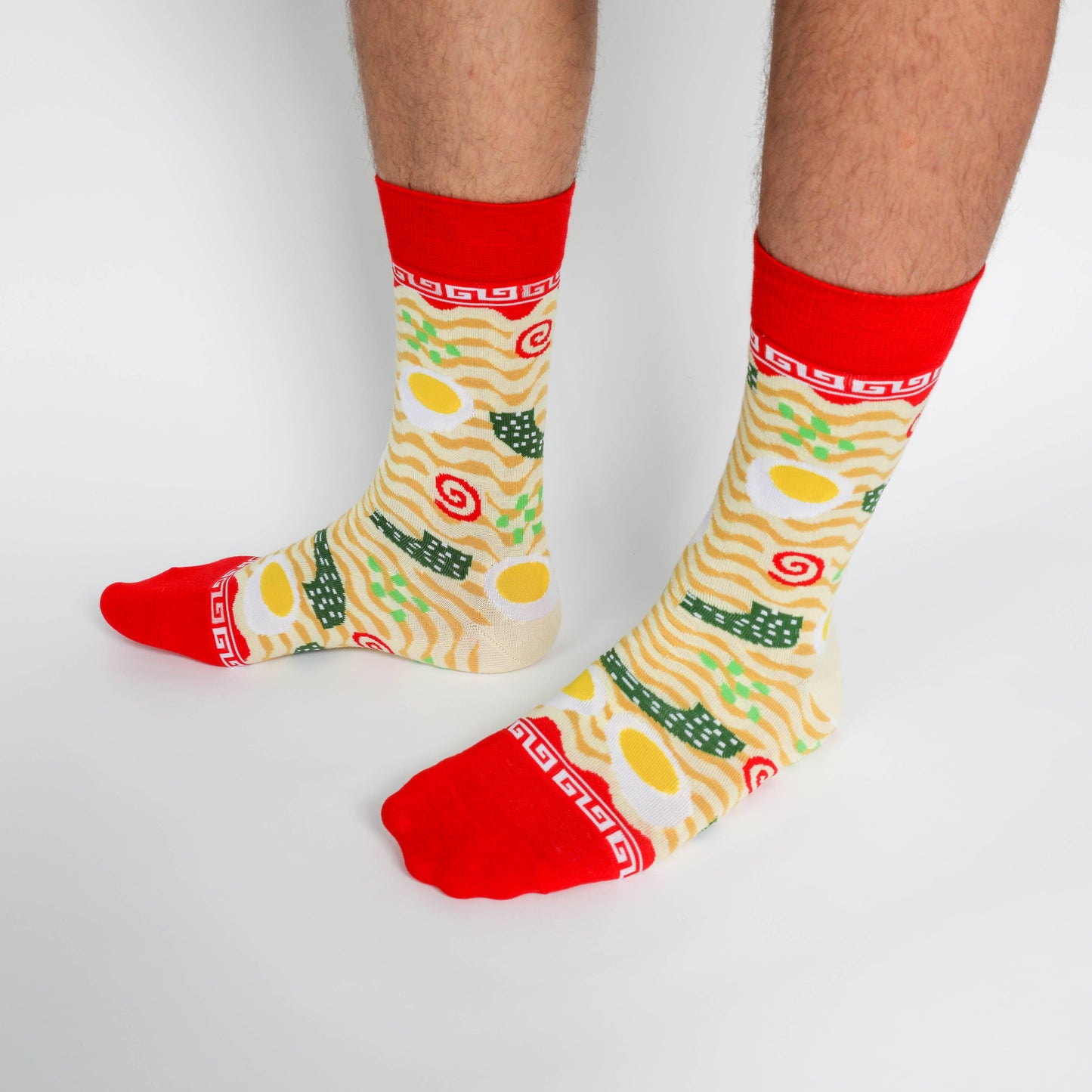 Ramen - Large Crew Socks - Noodles Foodie Gift