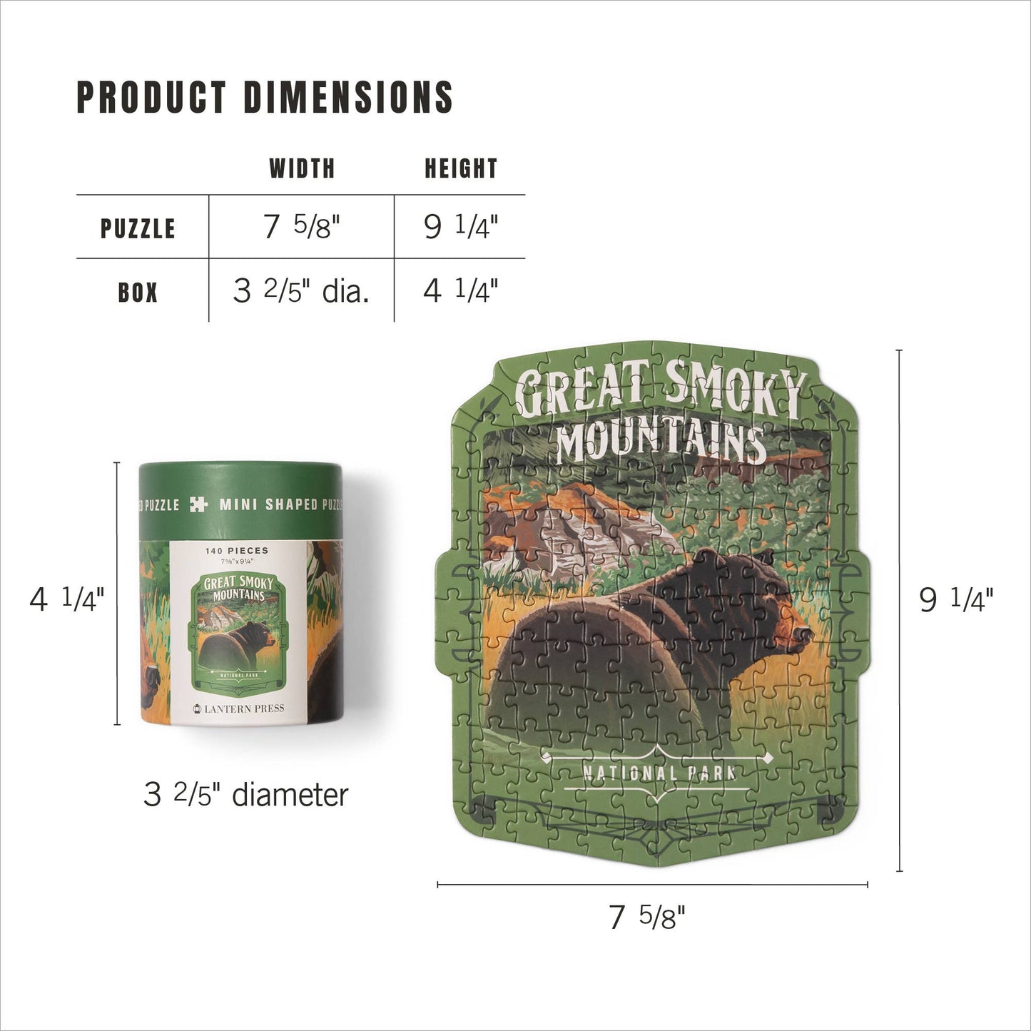Great Smoky Mtns  - Mini Puzzle, Protect Our National Parks