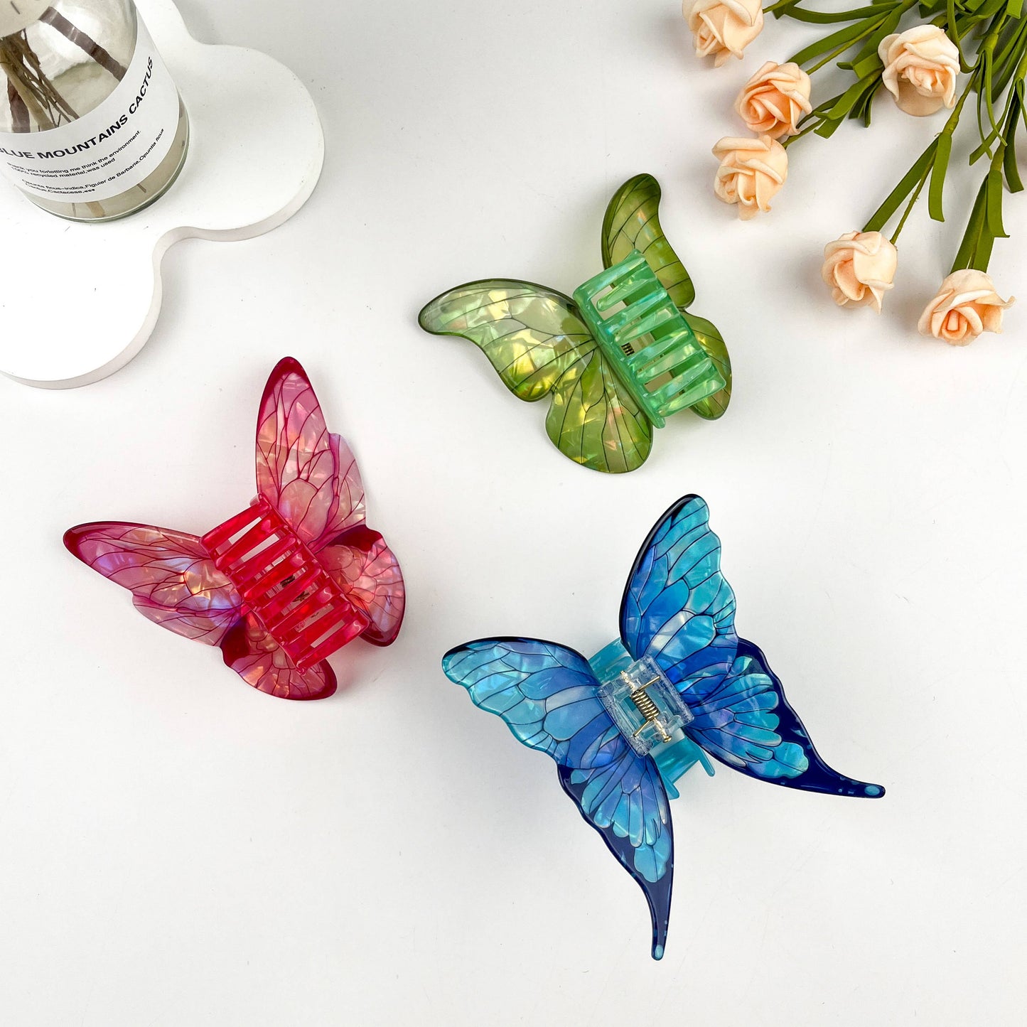 3D butterfly elegant hair claw clip