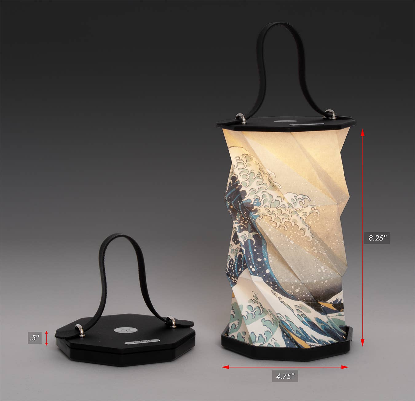 Hokusai The Great Wave Origami Lantern