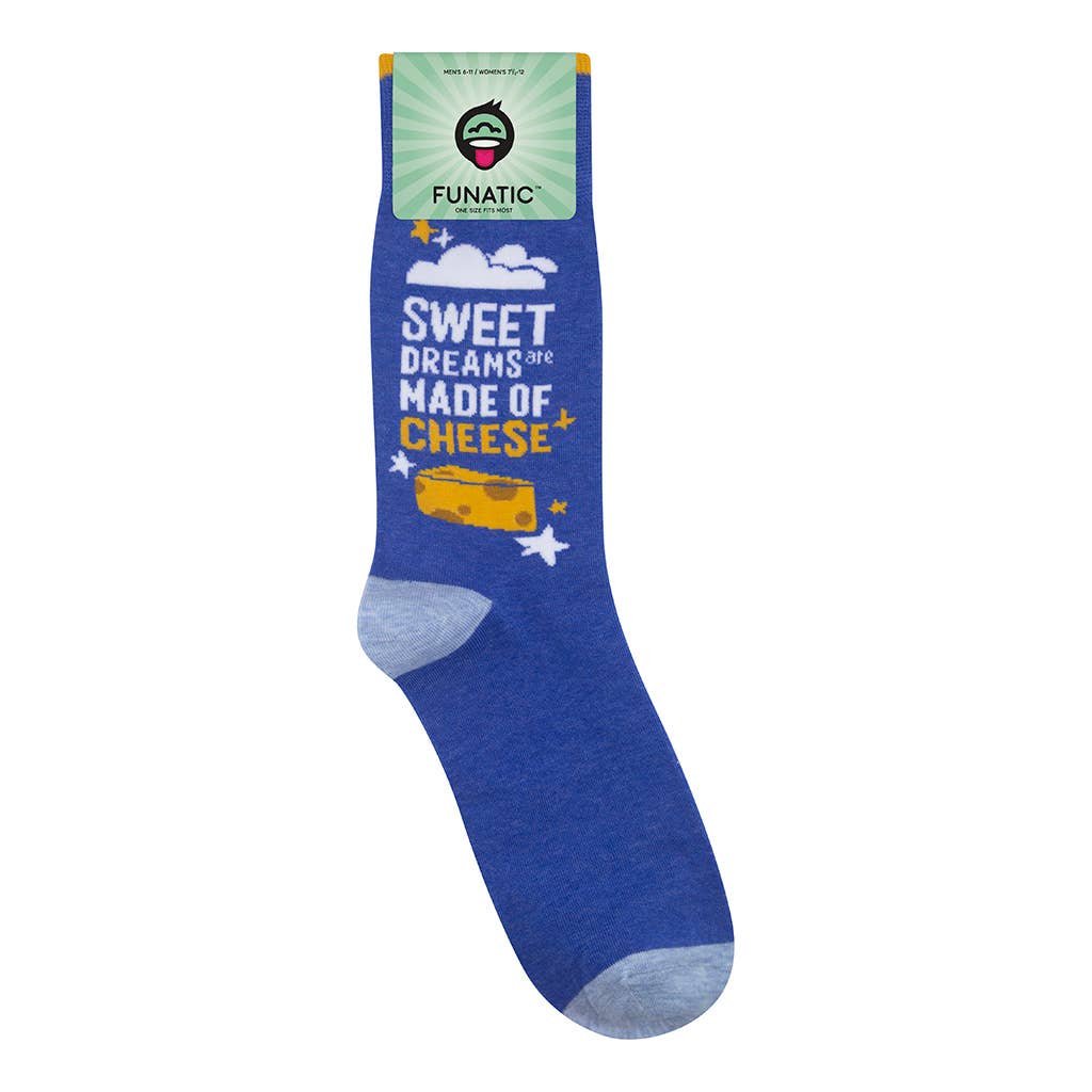 Sweet Dreams Are Made Of Cheese Socks